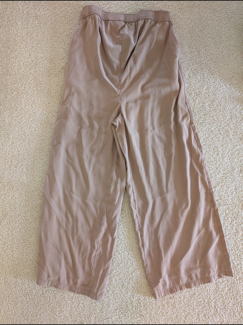 Maternity Wide Leg Taupe Pants